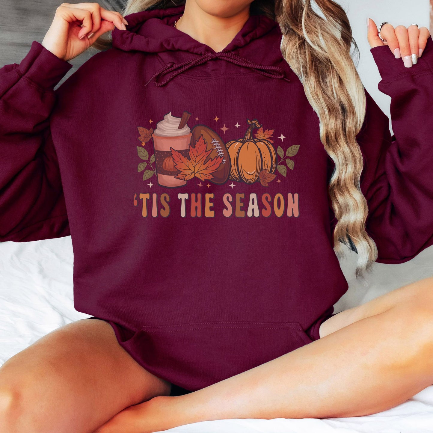 'Tis The Season Fall Football Hoodie