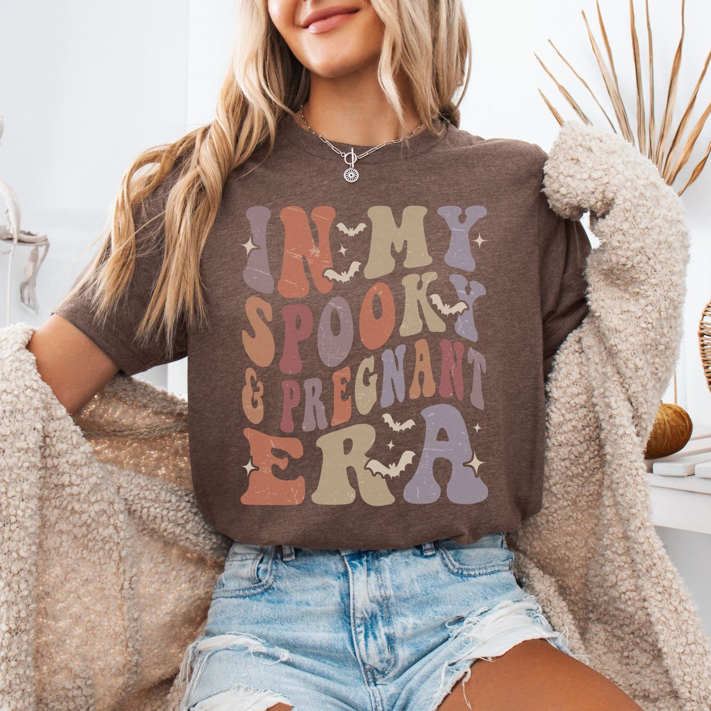 In My Spooky and Pregnant Era Halloween Pregnancy T-Shirt
