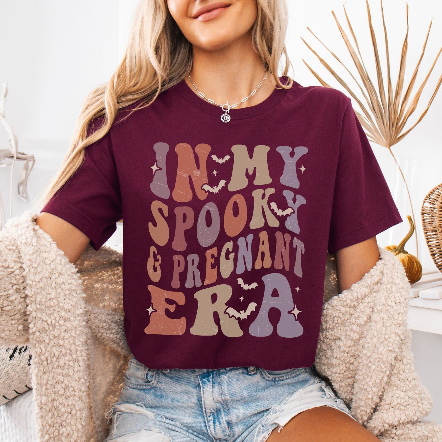 In My Spooky and Pregnant Era Halloween Pregnancy T-Shirt