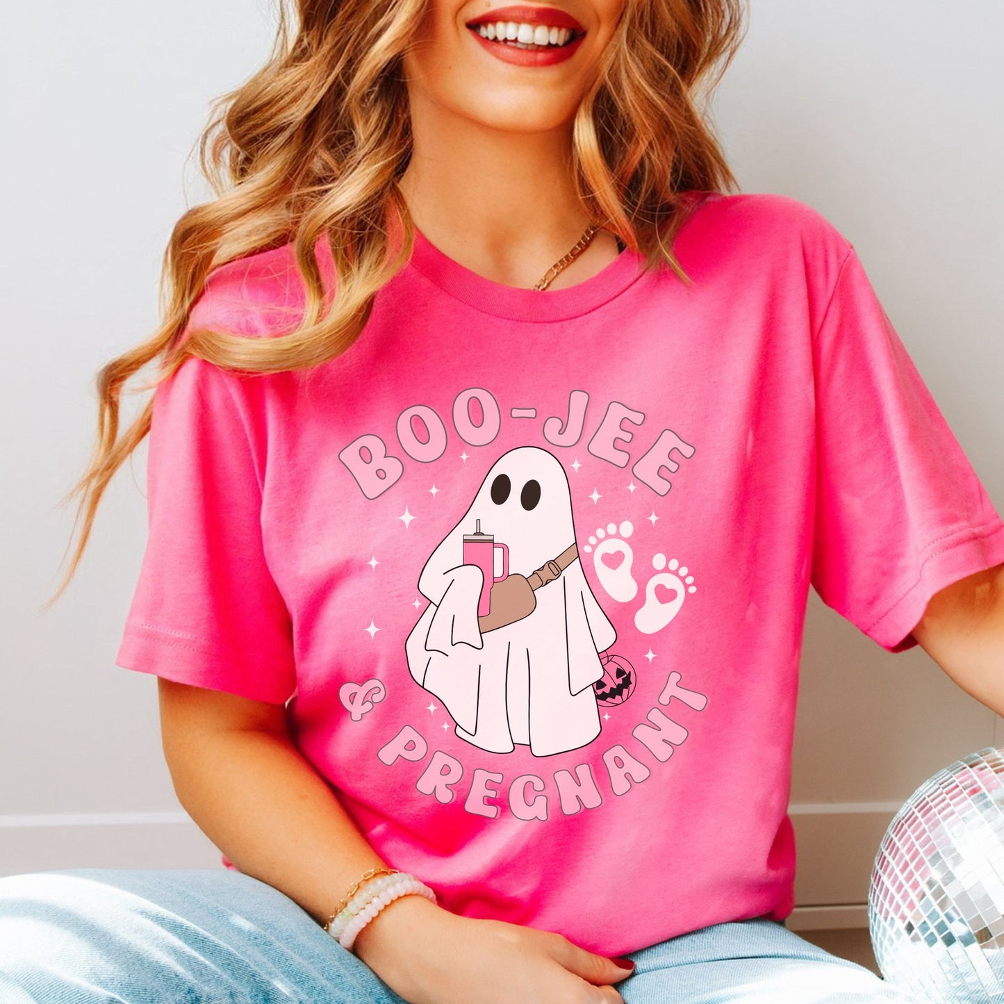 Boojee and Pregnant Halloween Pregnancy T-Shirt