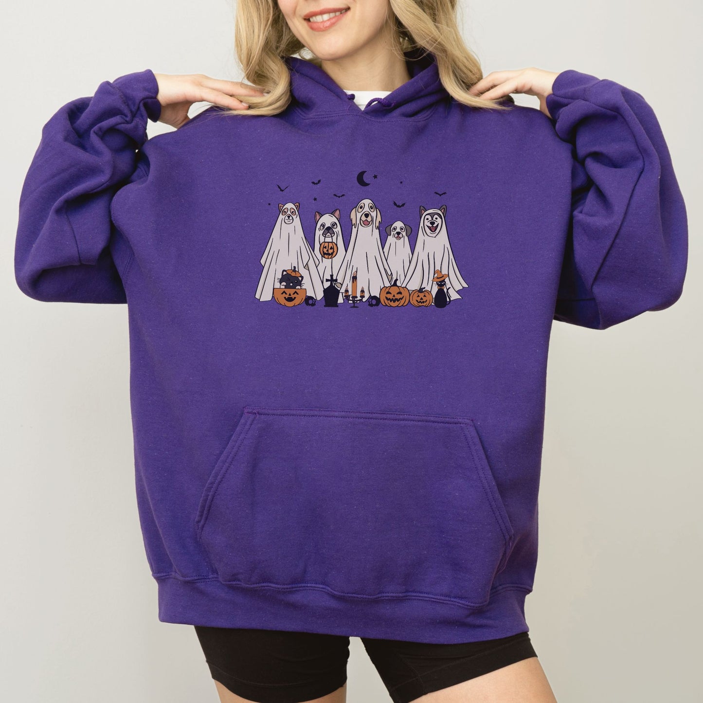 Halloween Ghost Dogs Hoodie