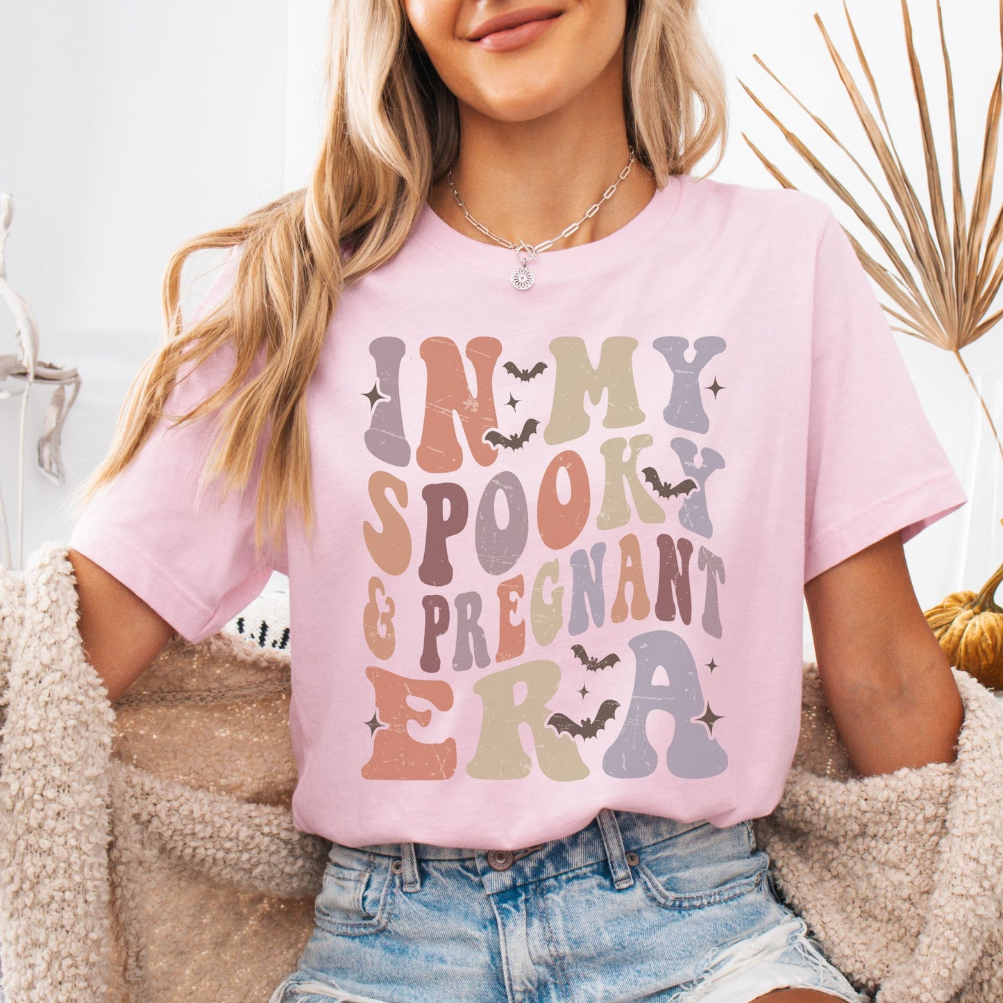 In My Spooky and Pregnant Era Halloween Pregnancy T-Shirt