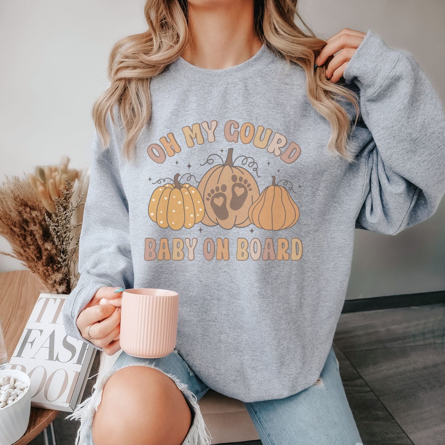 Oh My Gourd Baby On Board Pregnancy Sweatshirt