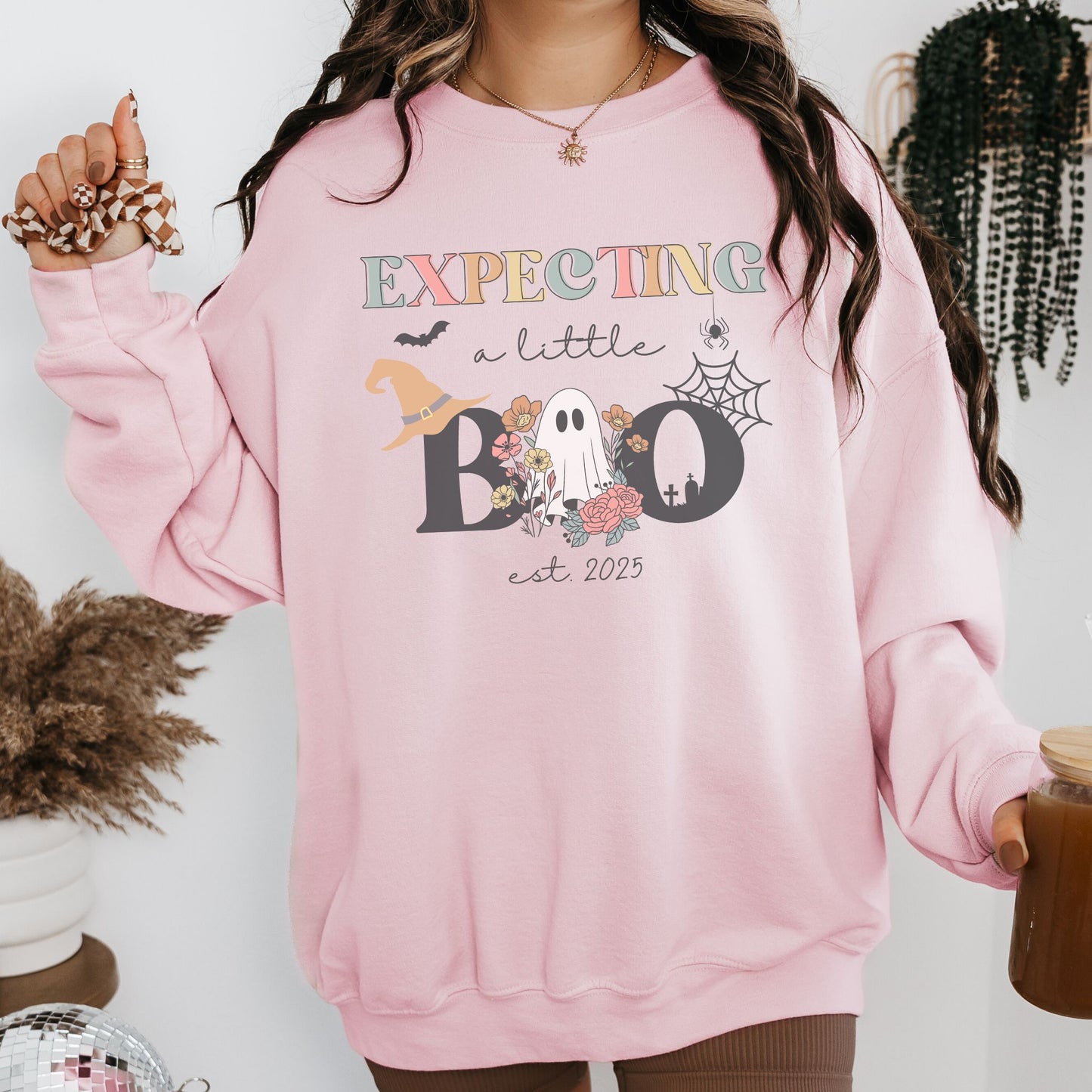 Expecting A Little Boo Halloween Pregnancy Sweatshirt