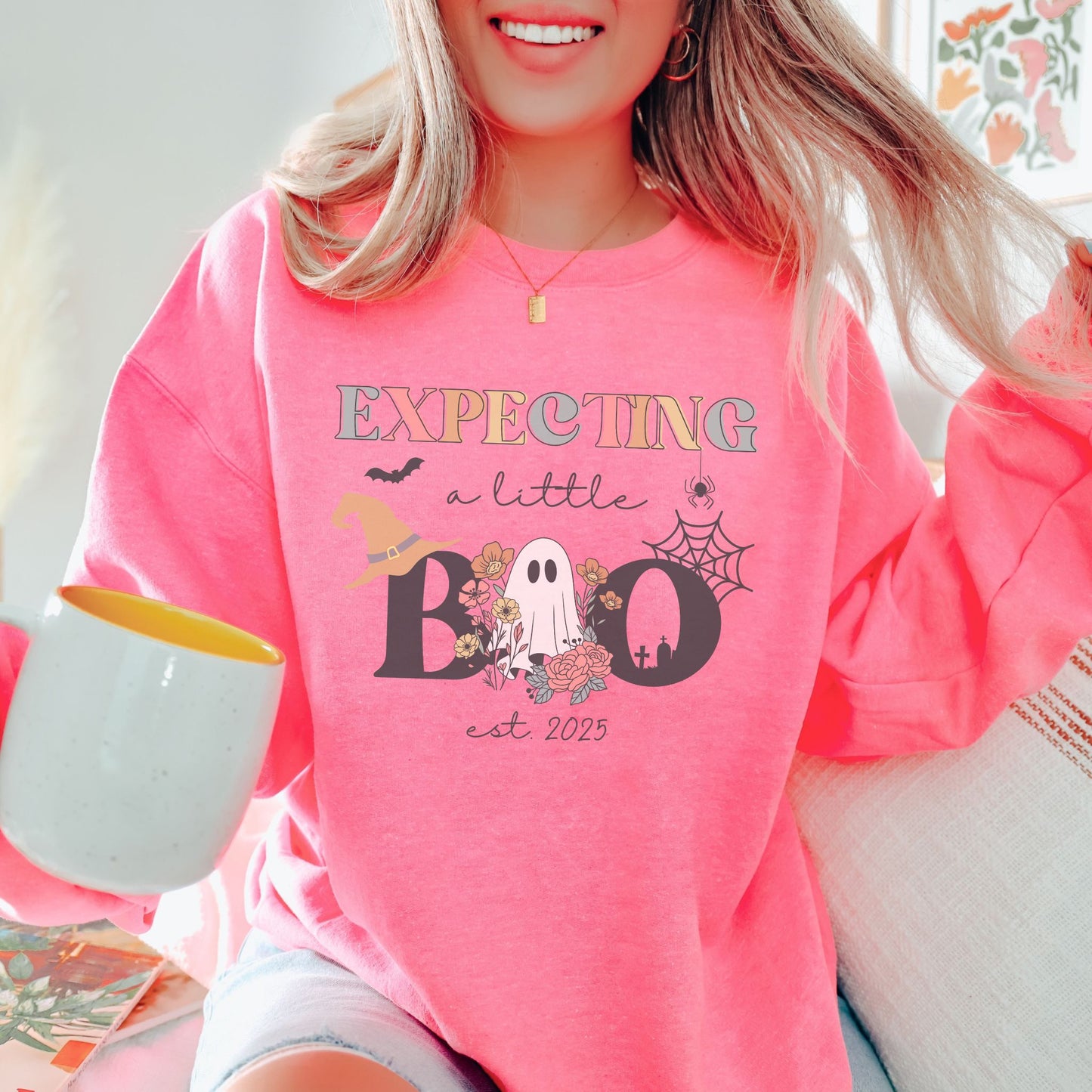 Expecting A Little Boo Halloween Pregnancy Sweatshirt