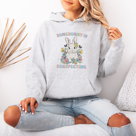 Somebody is Eggspecting Easter Pregnancy Hoodie
