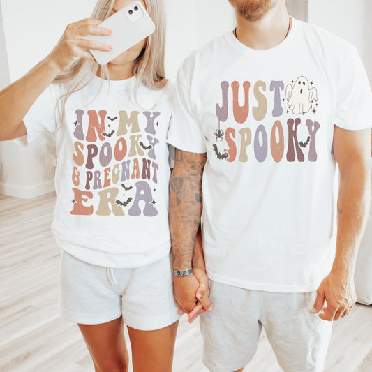 In My Spooky and Pregnant Era Halloween Pregnancy T-Shirt