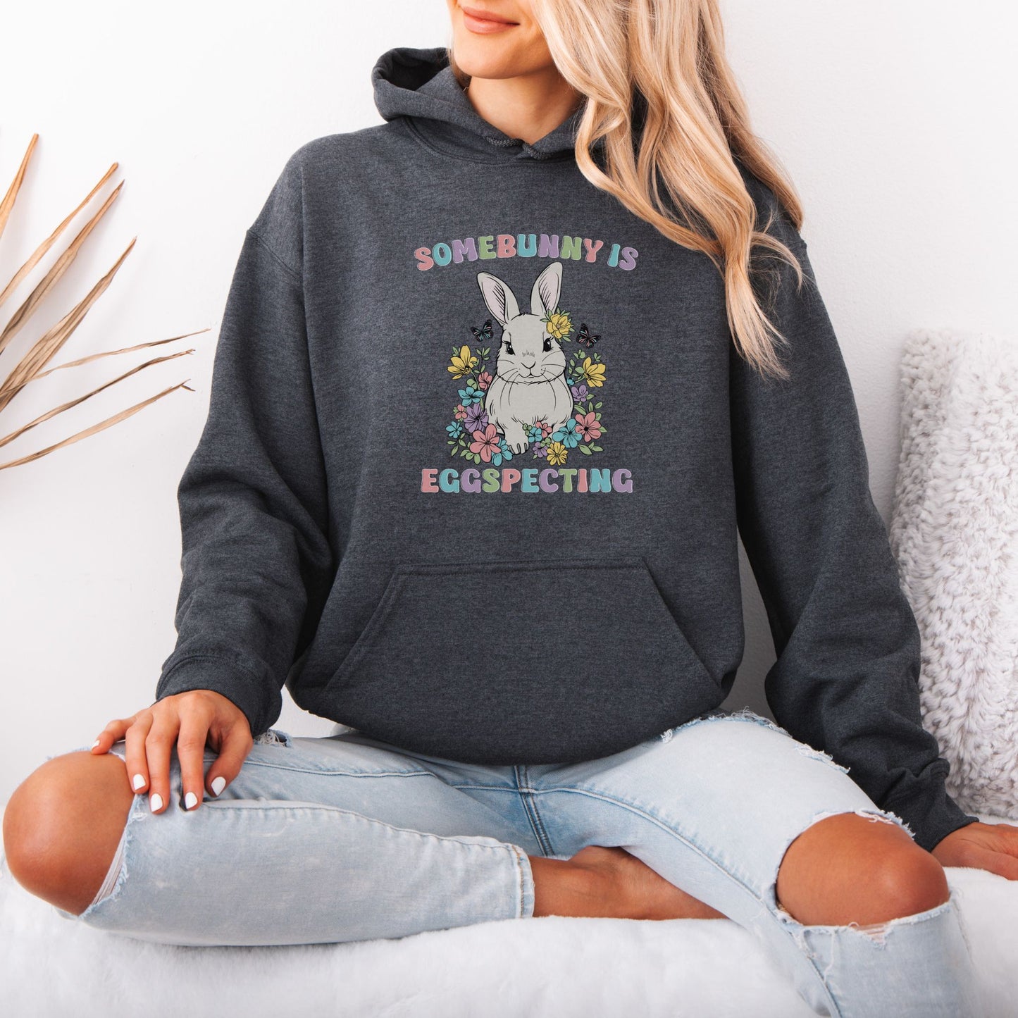 Somebody is Eggspecting Easter Pregnancy Hoodie