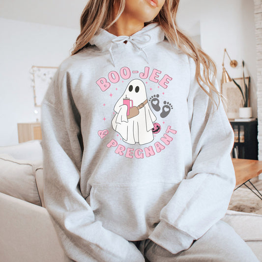 Boojee and Pregnant Halloween Pregnancy Hoodie