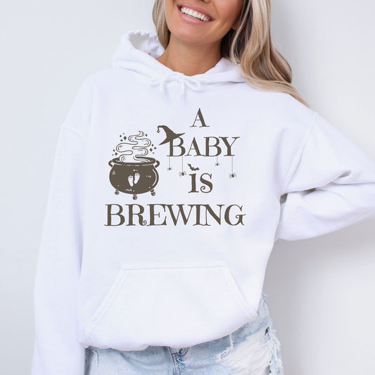A Baby is Brewing Pregnancy Hoodie