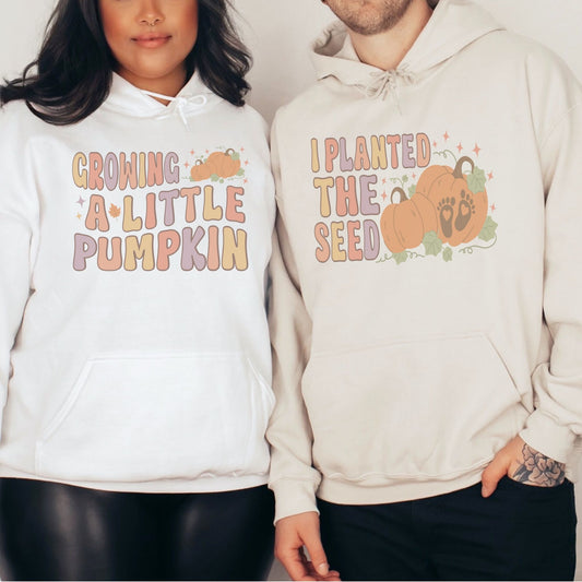 Growing A Little Pumpkin Fall Pregnancy Hoodie