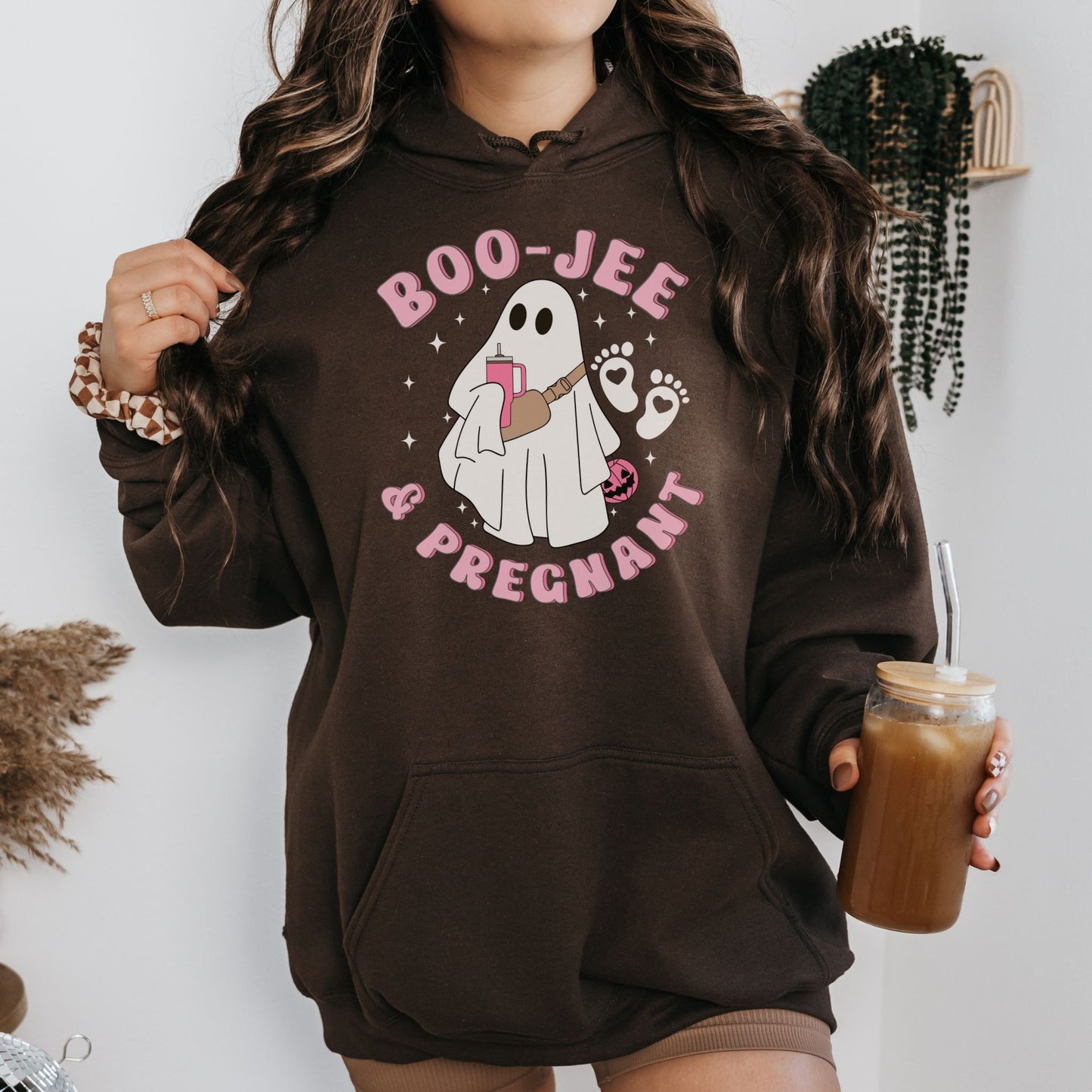 Boojee and Pregnant Halloween Pregnancy Hoodie