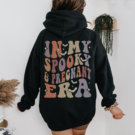 In My Spooky and Pregnant Era Halloween Pregnancy Hoodie