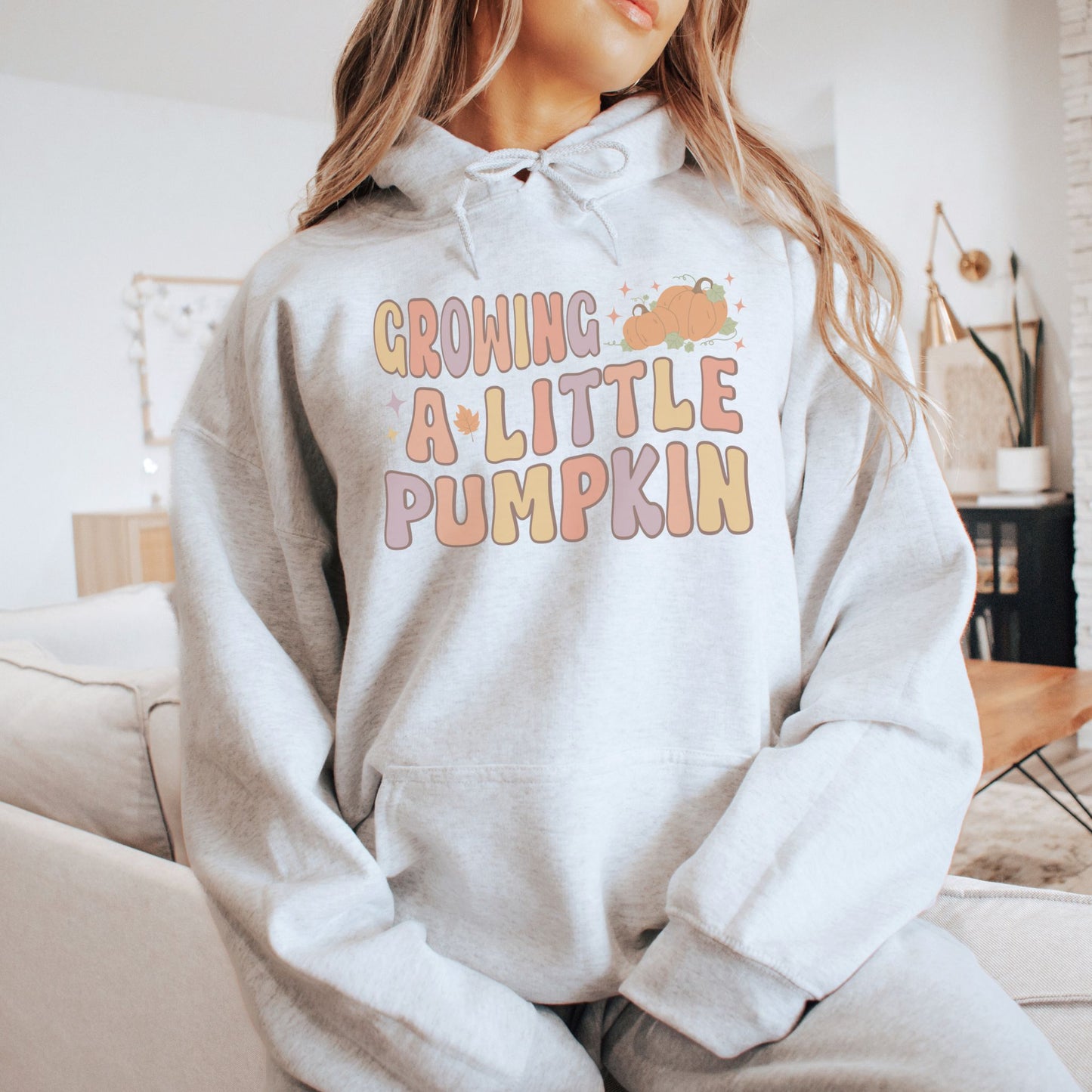 Growing A Little Pumpkin Fall Pregnancy Hoodie