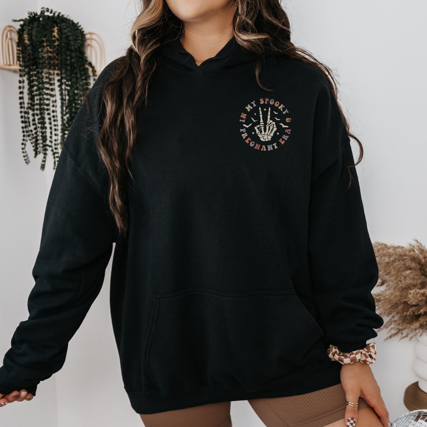 In My Spooky and Pregnant Era Halloween Pregnancy Hoodie