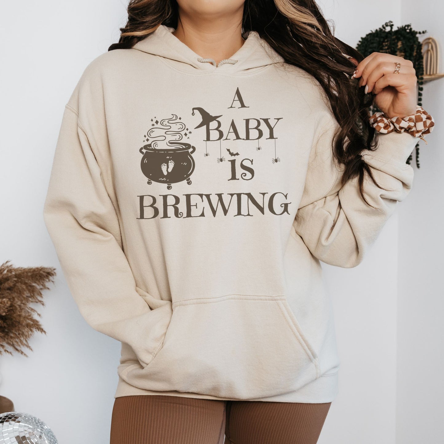 A Baby is Brewing Pregnancy Hoodie