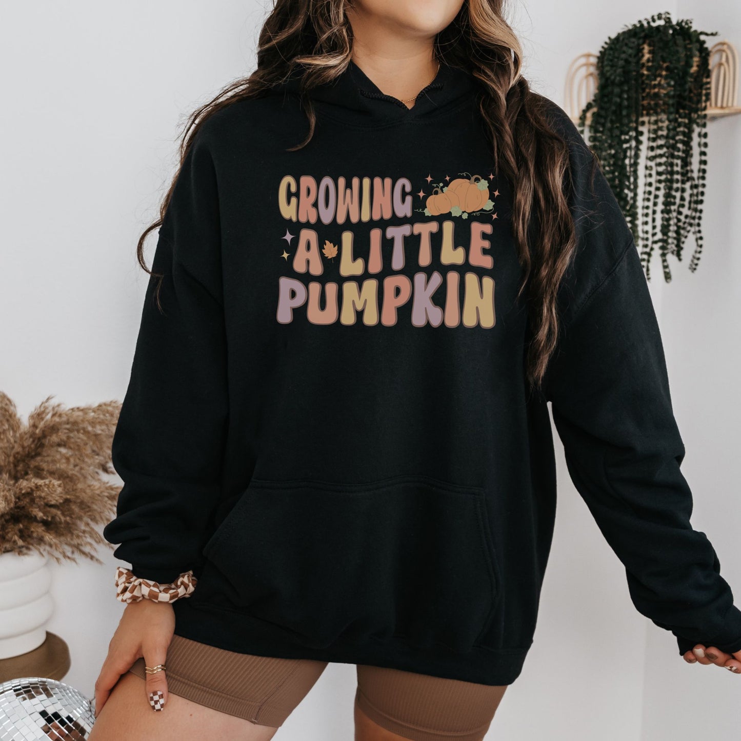 Growing A Little Pumpkin Fall Pregnancy Hoodie