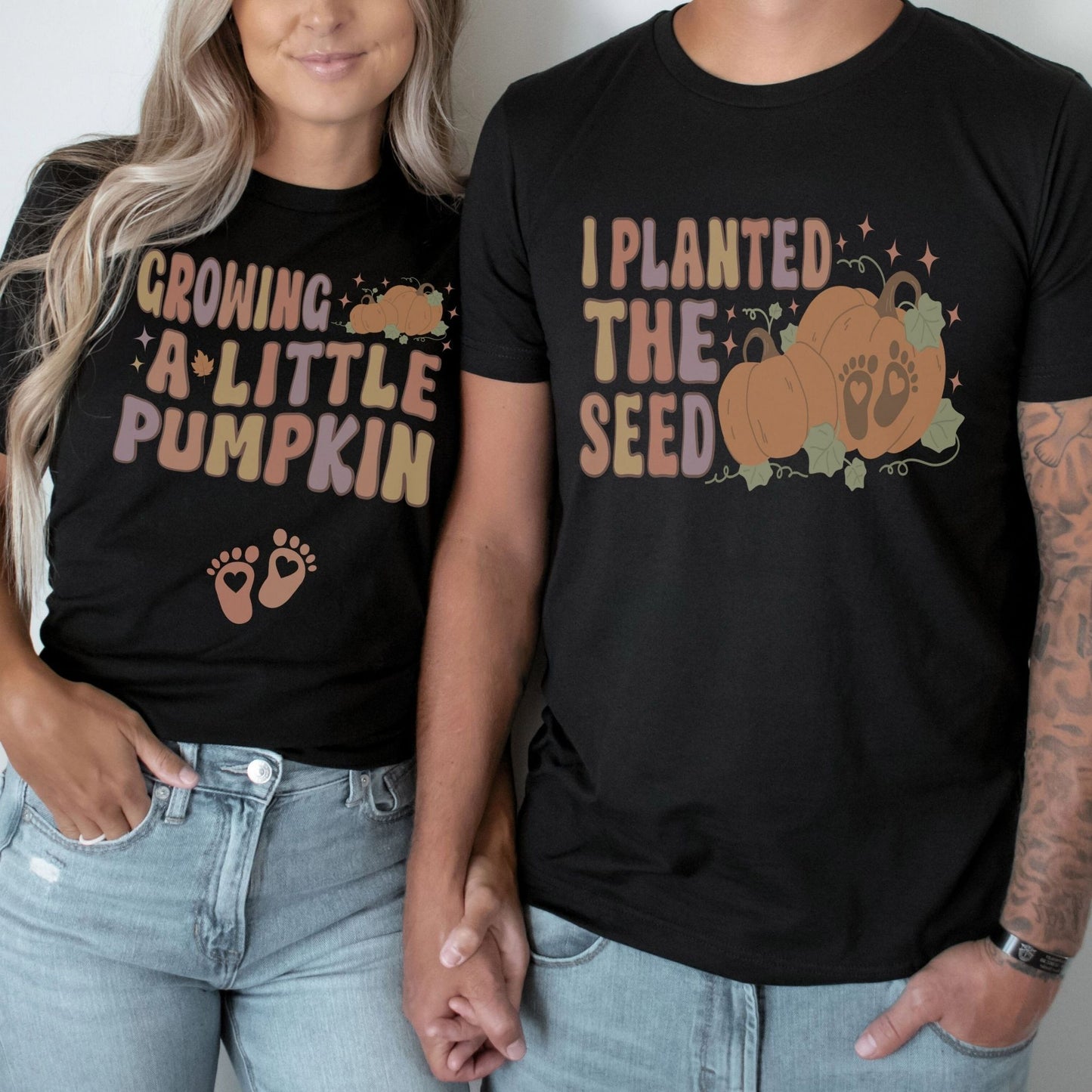 Growing A Little Pumpkin Fall Pregnancy T-Shirt