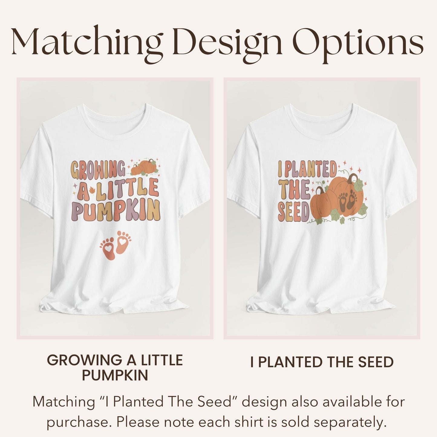 Growing A Little Pumpkin Fall Pregnancy T-Shirt