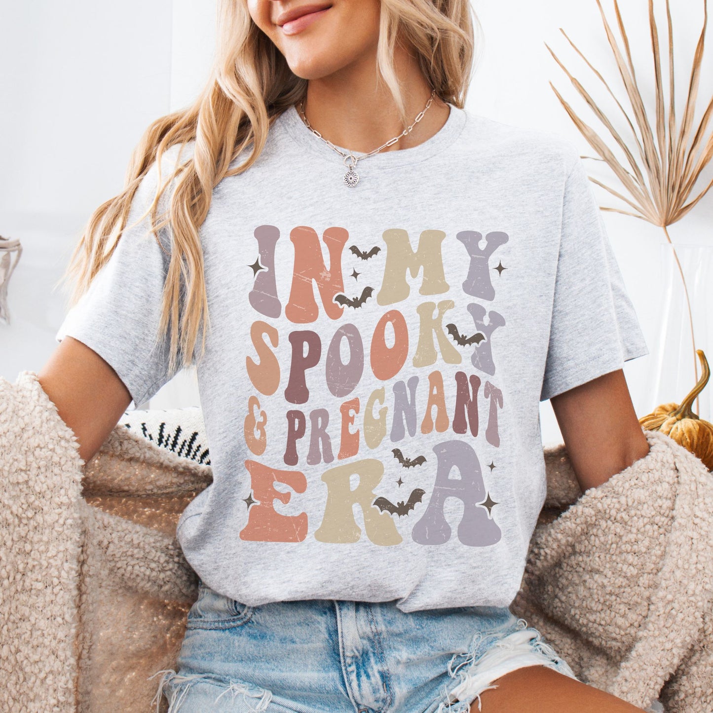 In My Spooky and Pregnant Era Halloween Pregnancy T-Shirt