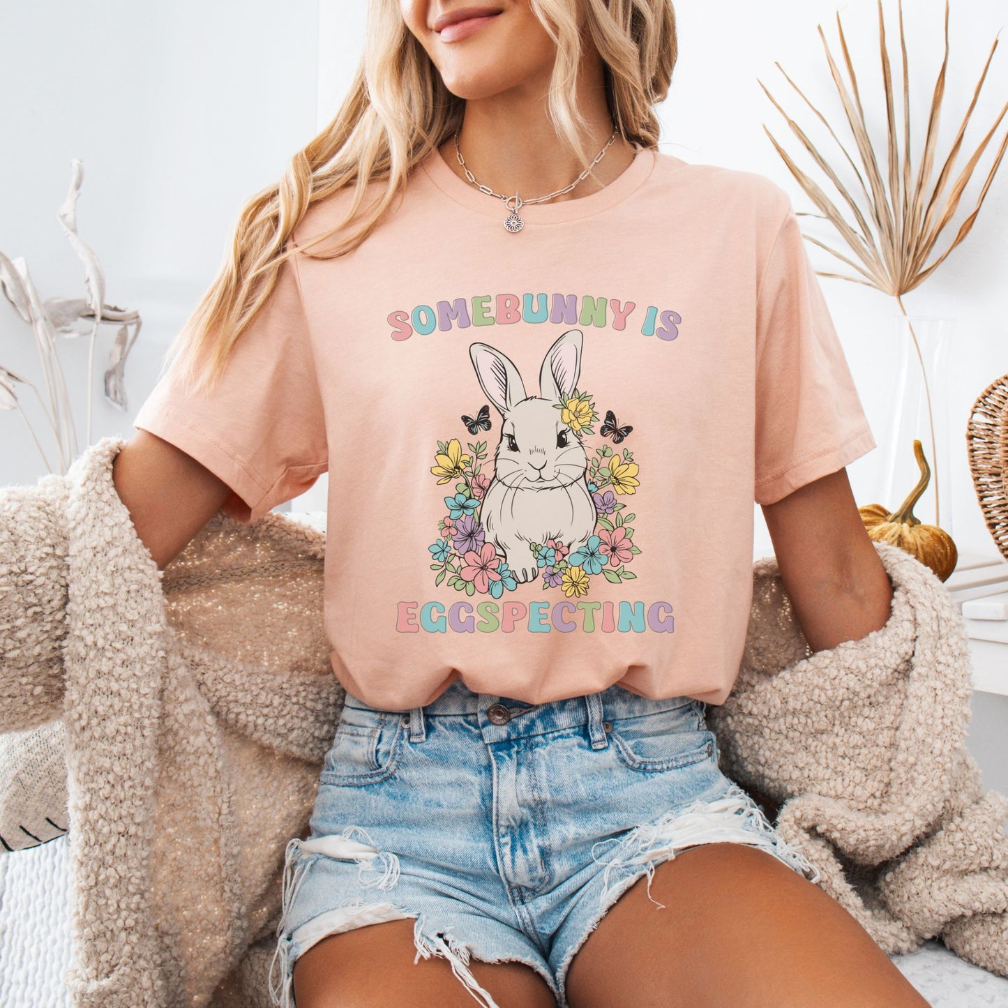 Somebunny is Eggspecting Easter Pregnancy T-Shirt