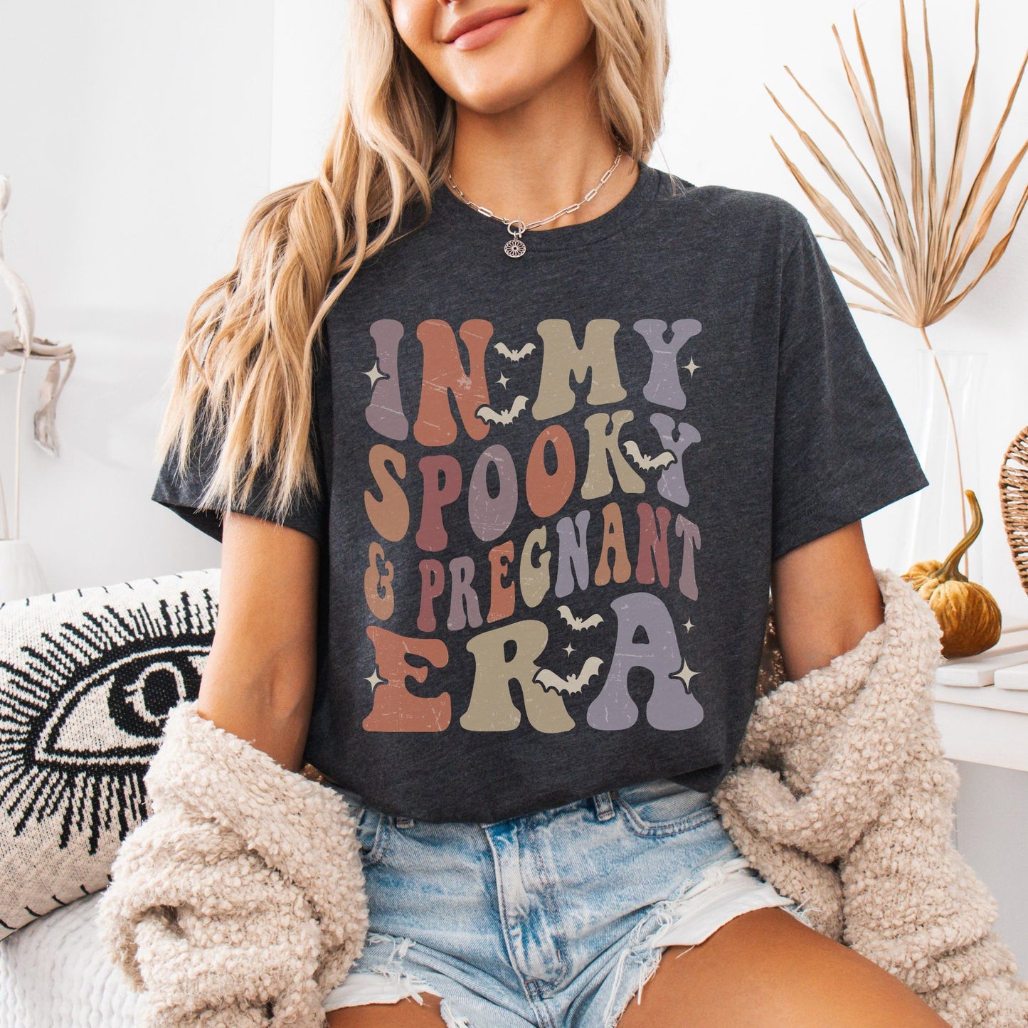 In My Spooky and Pregnant Era Halloween Pregnancy T-Shirt