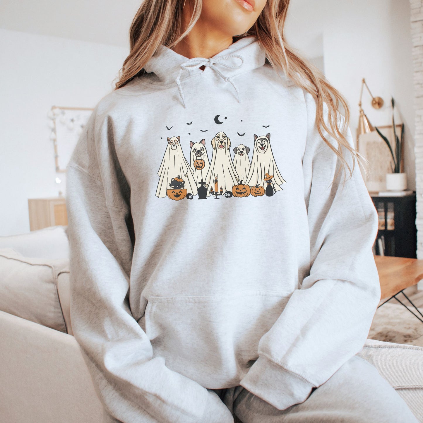Halloween Ghost Dogs Hoodie