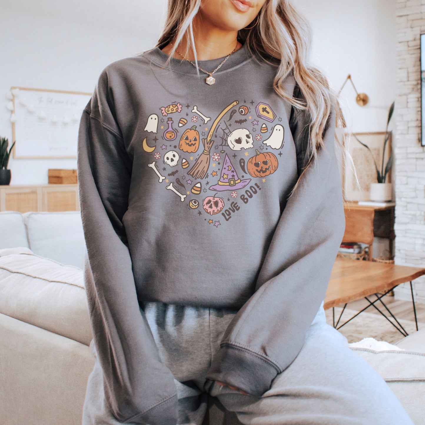 Halloween Doodles Hearth Sweatshirt