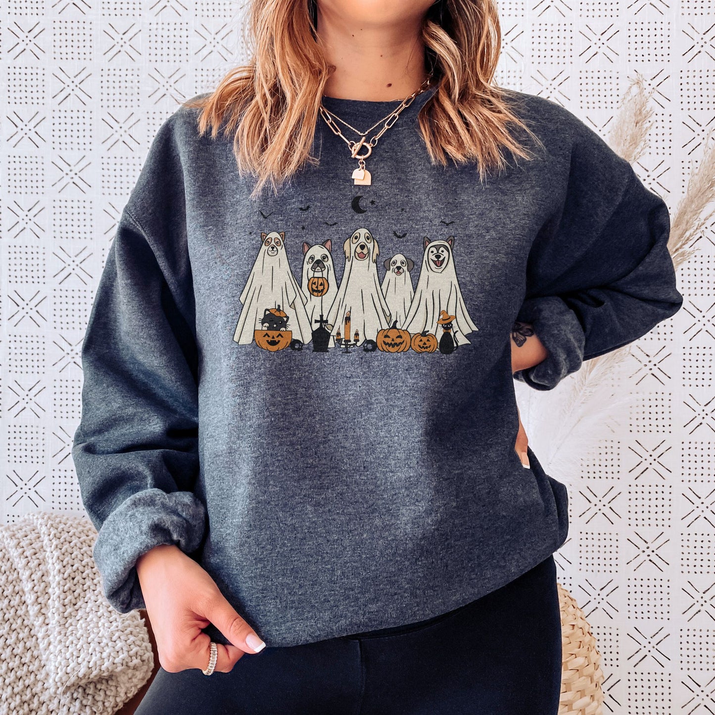 Halloween Ghost Dogs Sweatshirt