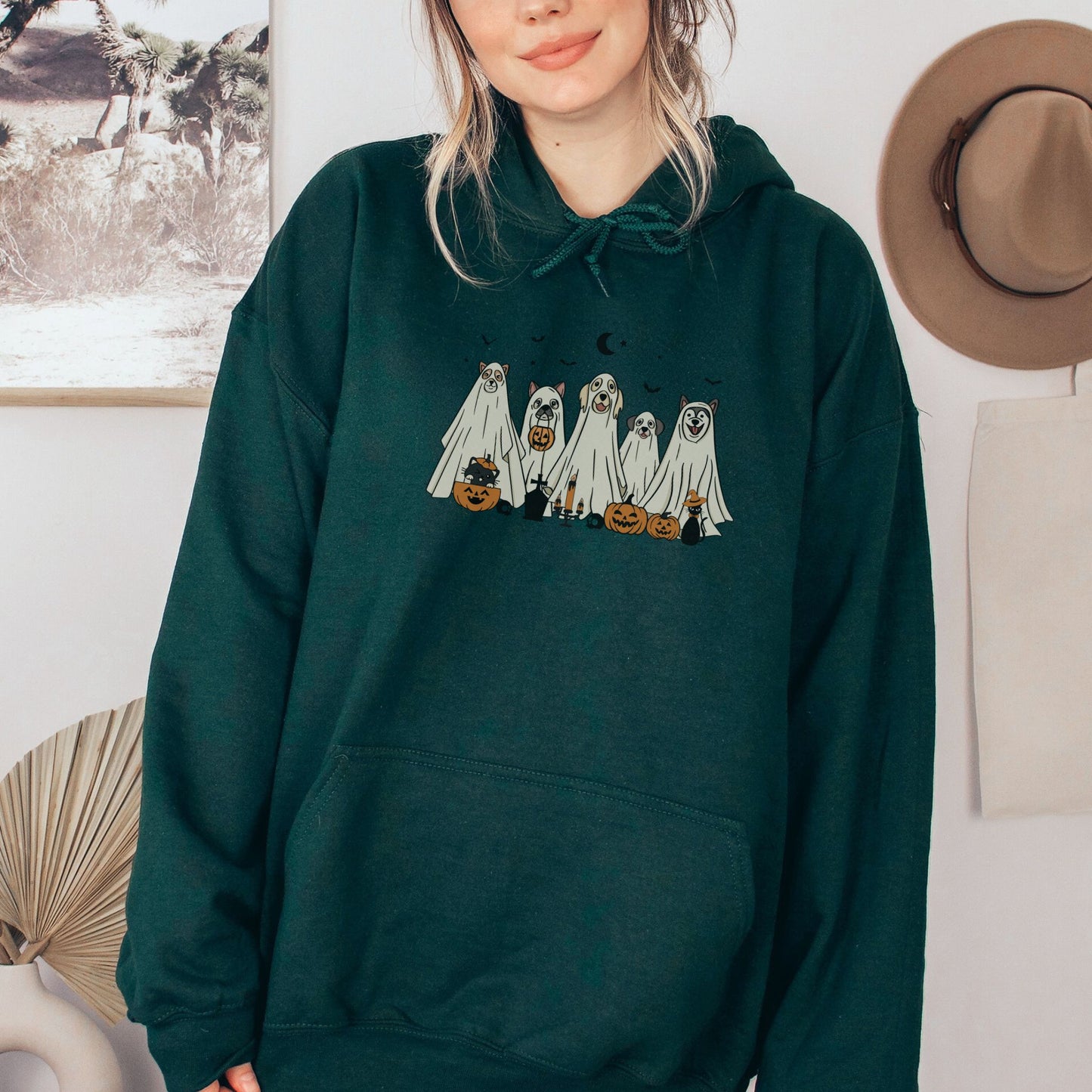 Halloween Ghost Dogs Hoodie