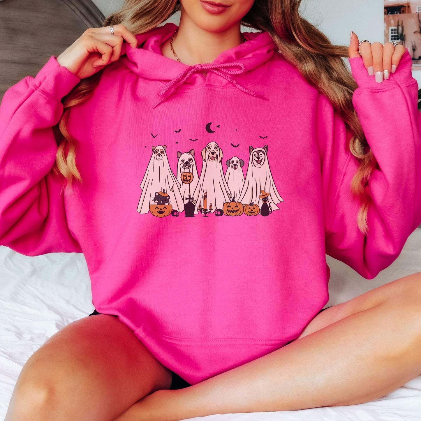 Halloween Ghost Dogs Hoodie