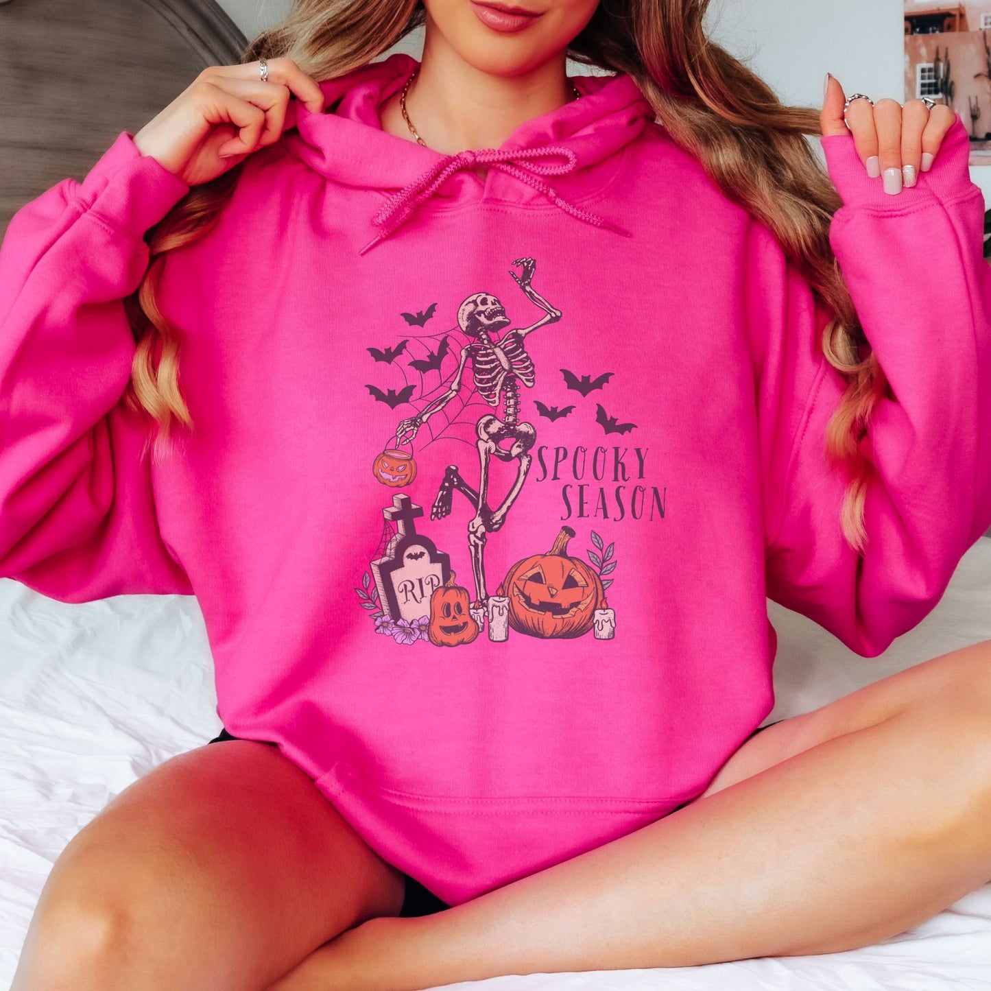 Skeleton Spooky Season Halloween Hoodie