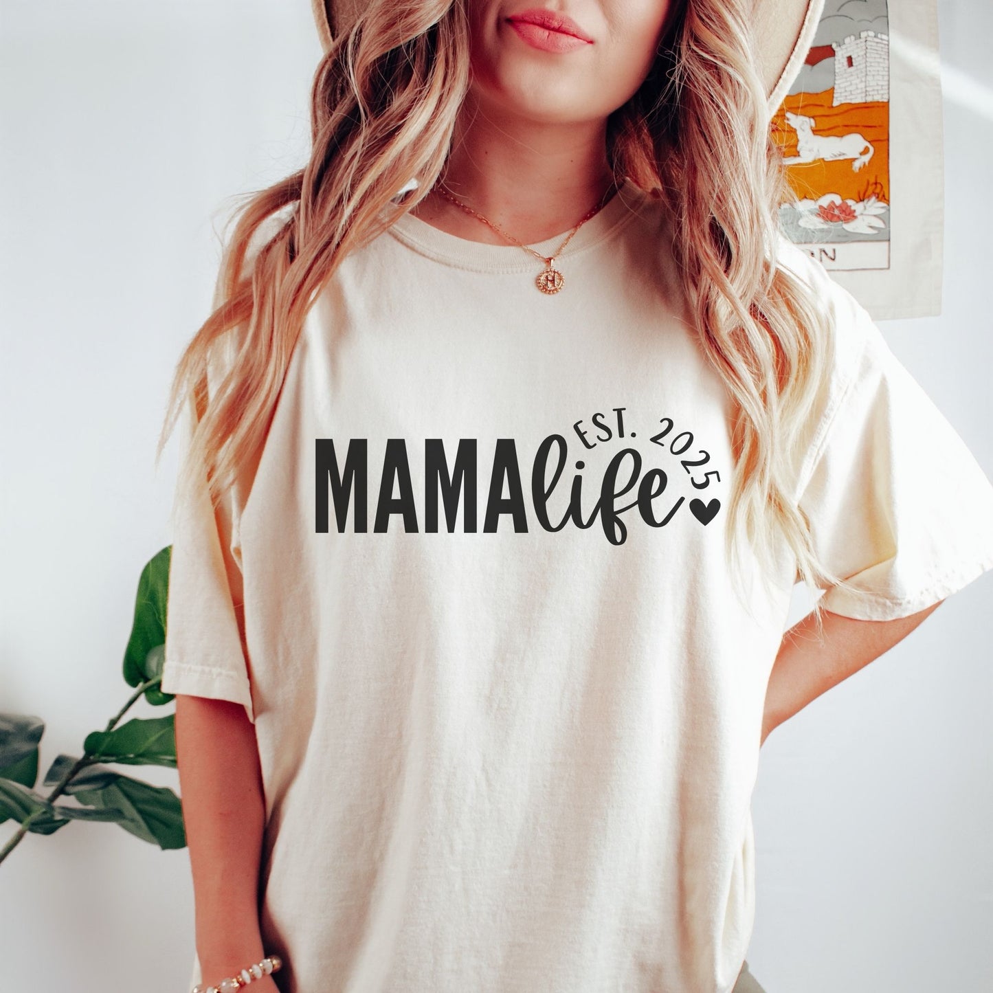 Personalized Mama Life Est. Year T-Shirt