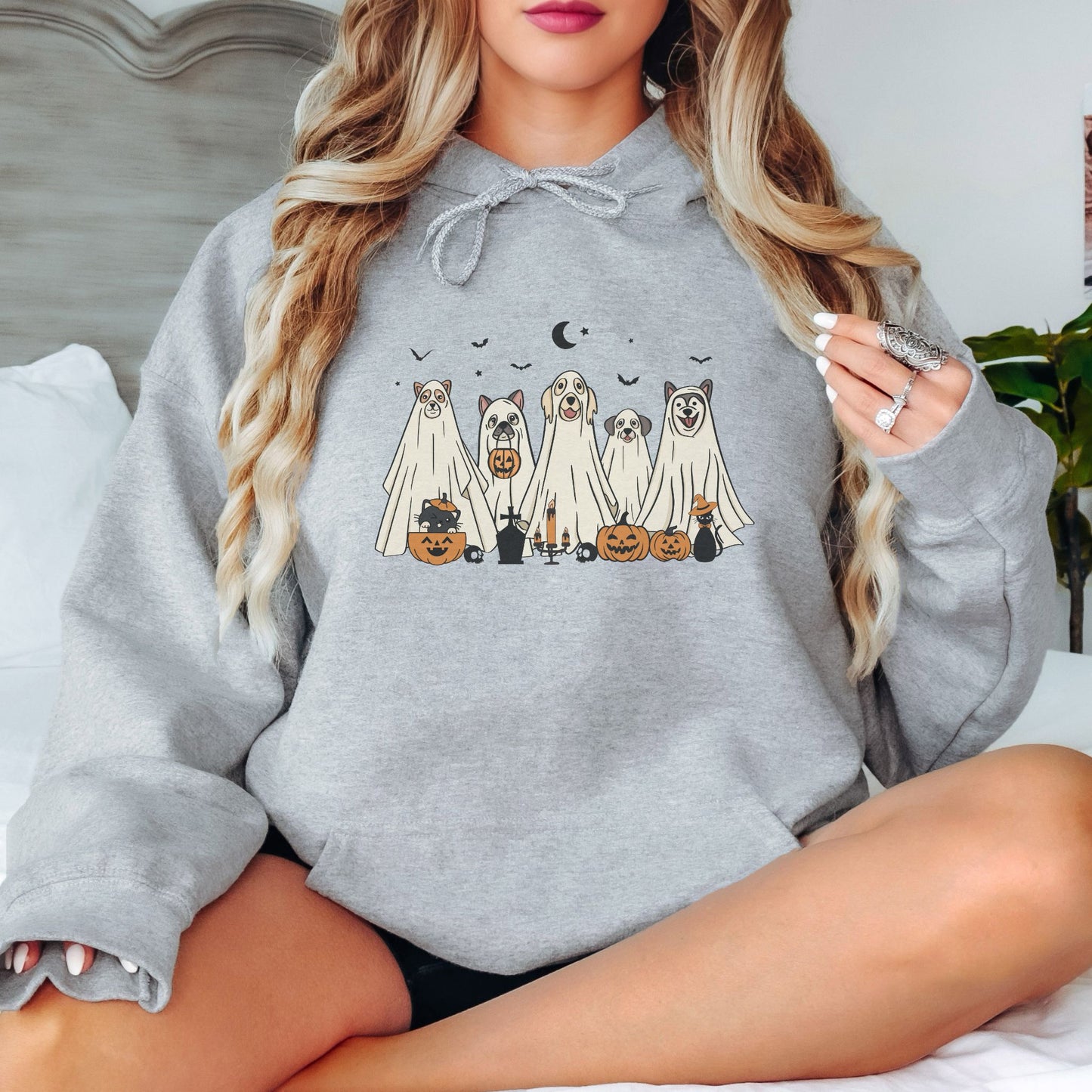 Halloween Ghost Dogs Hoodie