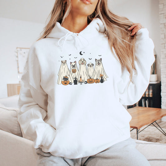 Halloween Ghost Dogs Hoodie