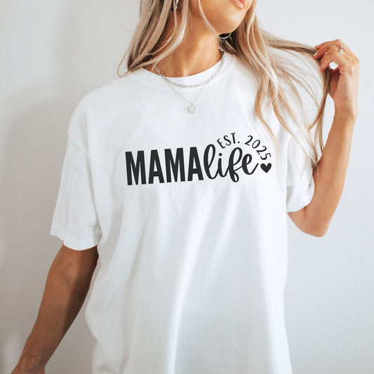 Personalized Mama Life Est. Year T-Shirt