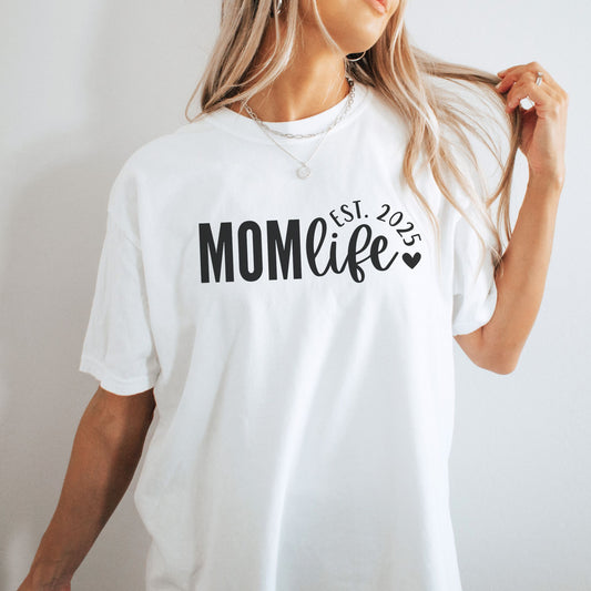 Personalized Mom Life Est. Year T-Shirt