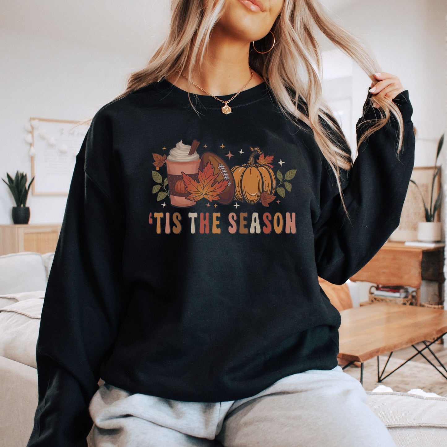 'Tis The Season Fall Football Sweatshirt