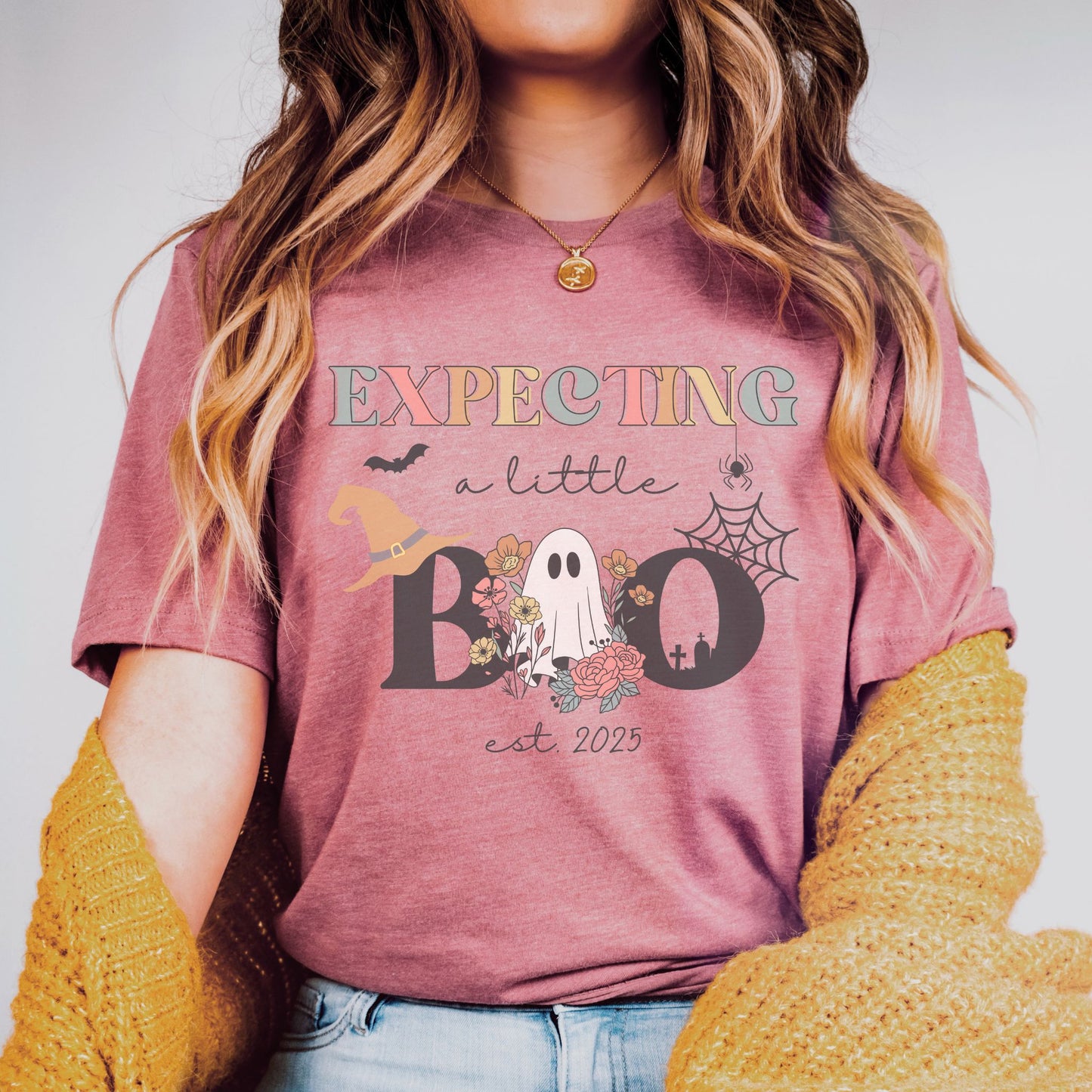 Expecting A Little Boo Halloween Pregnancy T-Shirt