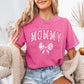 Personalized Mommy Est. Year Floral Bow T-Shirt