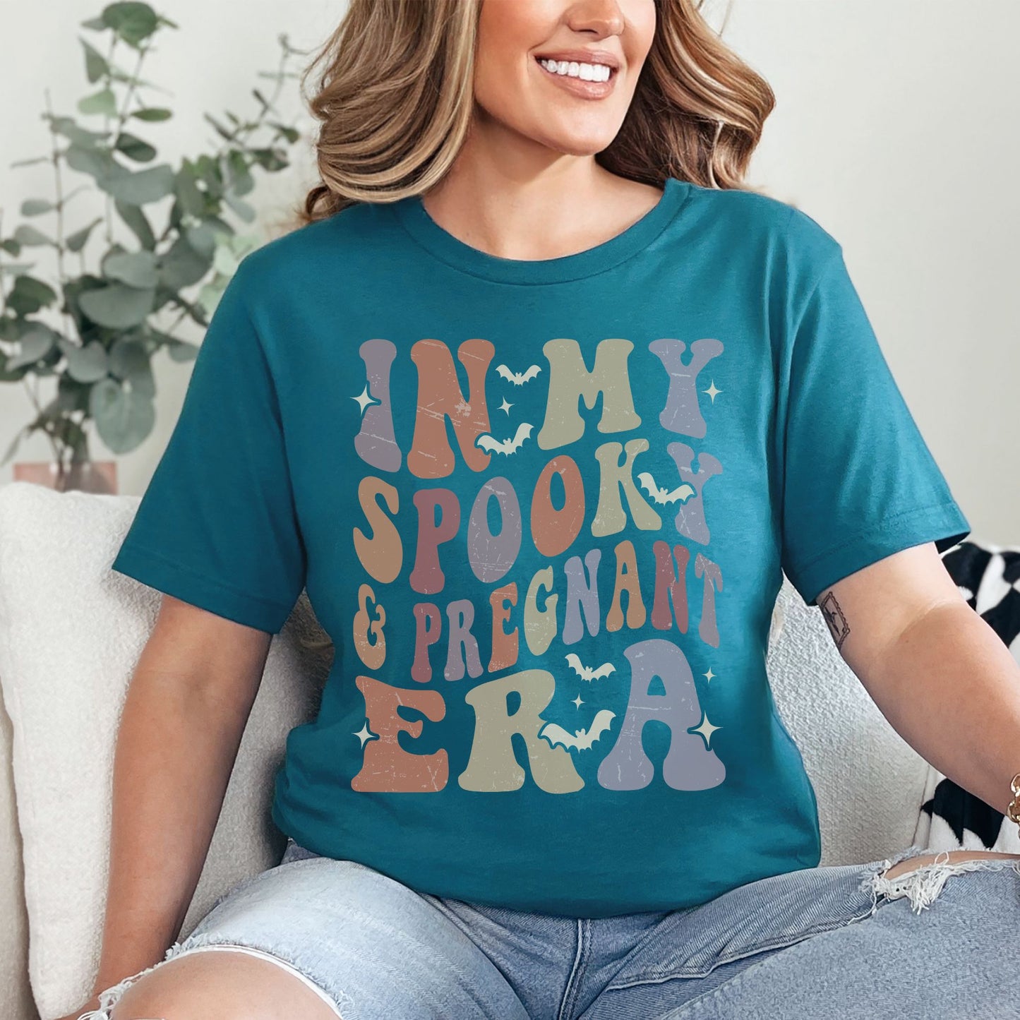 In My Spooky and Pregnant Era Halloween Pregnancy T-Shirt