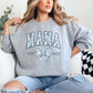 Personalized Mama Est. Year Floral Bow Sweatshirt