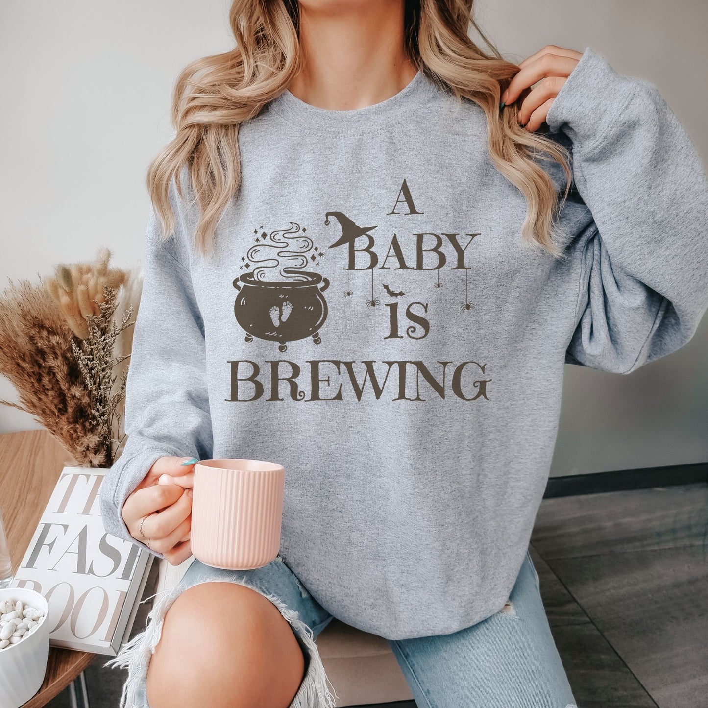 A Baby is Brewing Pregnancy Sweatshirt