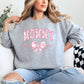 Personalized Mommy Est. Year Floral Bow Sweatshirt