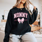 Personalized Mommy Est. Year Floral Bow Sweatshirt