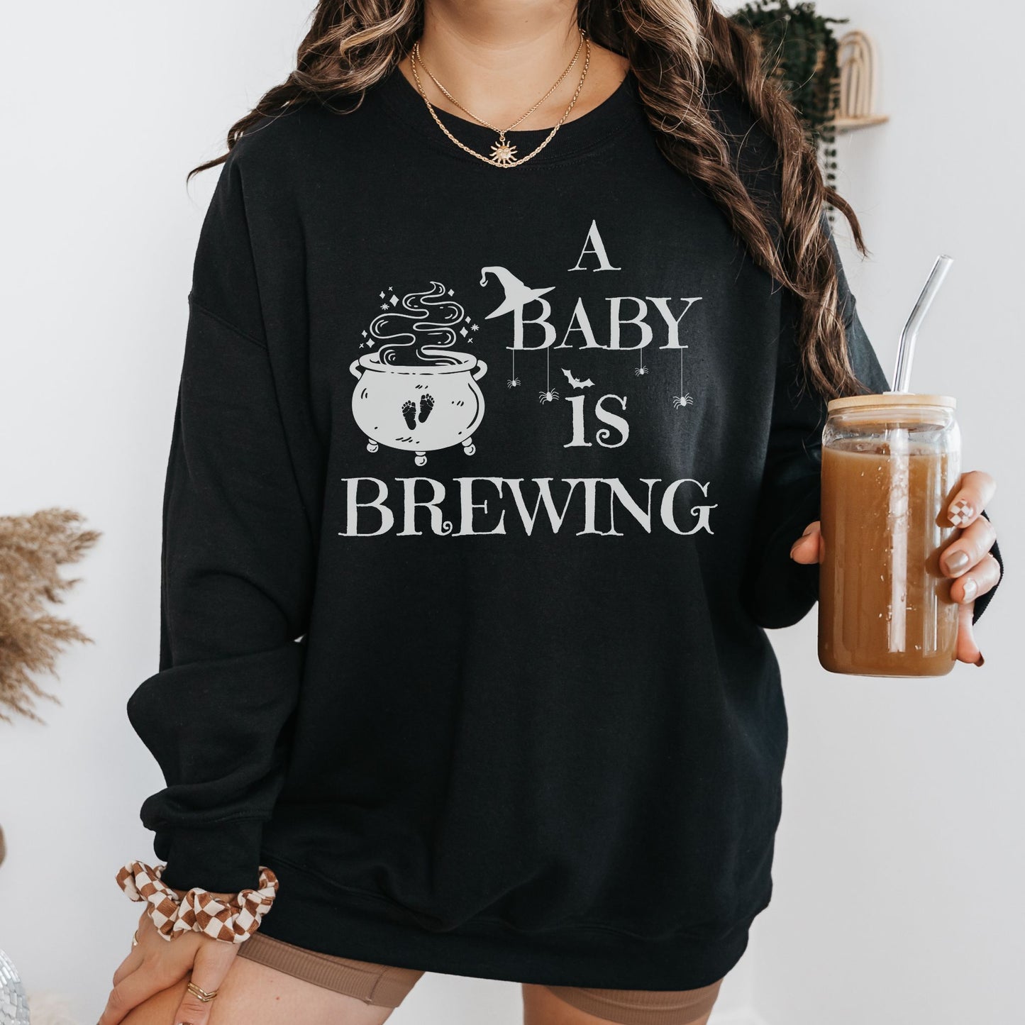 A Baby is Brewing Pregnancy Sweatshirt