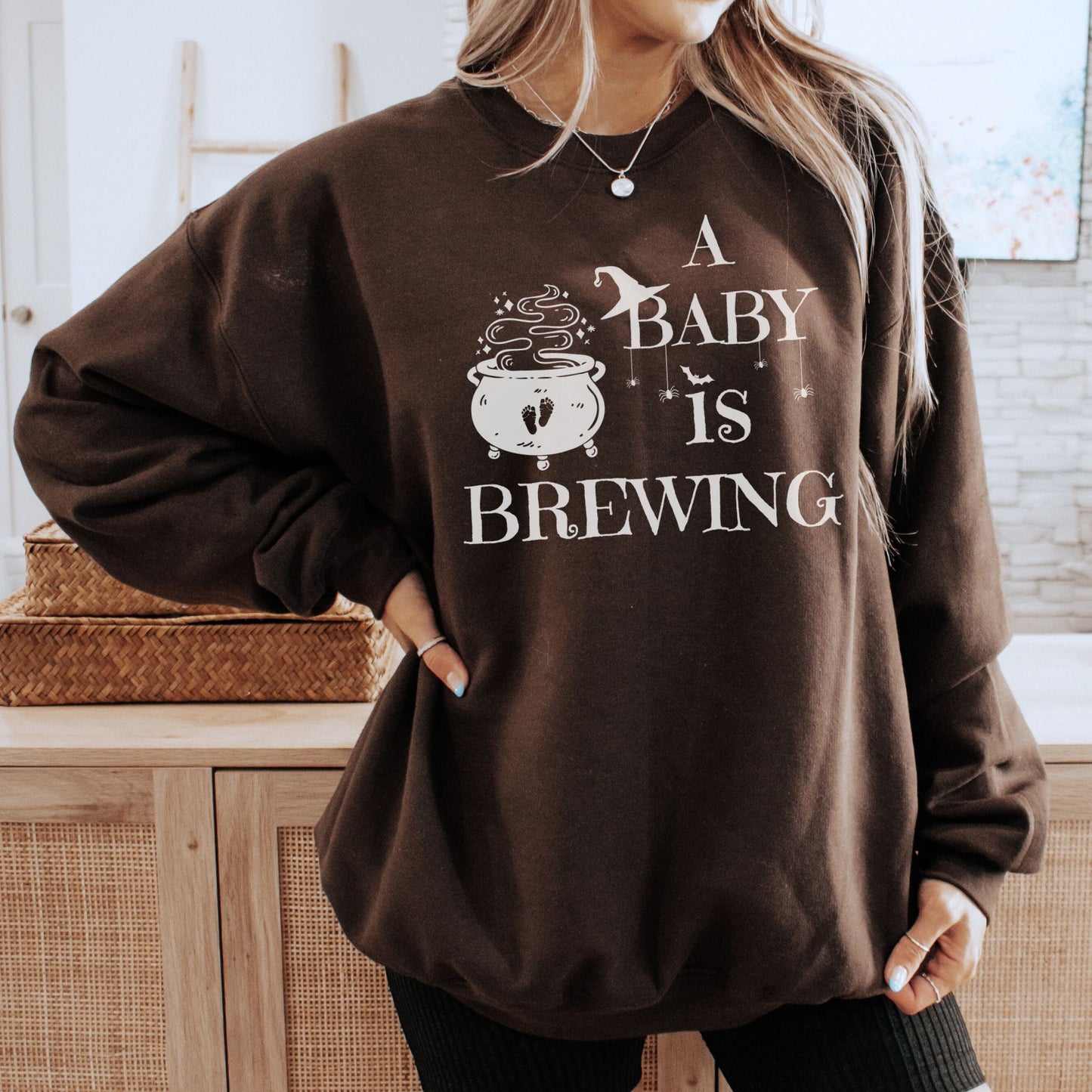 A Baby is Brewing Pregnancy Sweatshirt