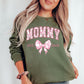 Personalized Mommy Est. Year Floral Bow Sweatshirt