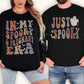 In My Spooky and Pregnant Era Halloween Pregnancy Sweatshirt