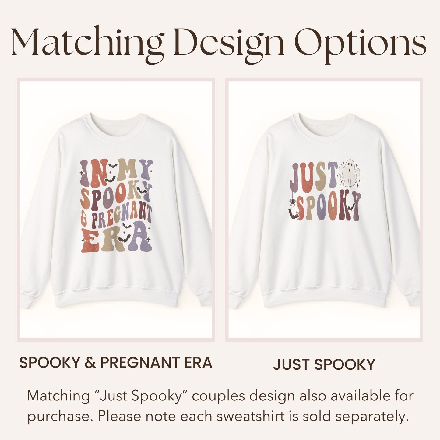 In My Spooky and Pregnant Era Halloween Pregnancy Sweatshirt